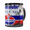 Caneca Lata De Óleo Retrô Oil Standard Preta