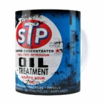 Caneca Lata De Óleo Retrô Oil Stp Branca