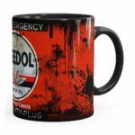 Caneca Lata De Oleo Retro Oil Veedol Preta