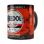 Caneca Lata De Oleo Retro Oil Veedol Preta