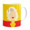 Caneca Marilyn Monroe Minimalista Branca