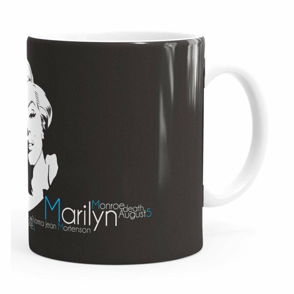 Caneca Marilyn Monroe Nascimento E Morte Branca