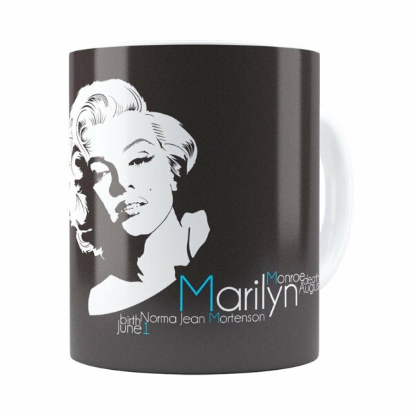 Caneca Marilyn Monroe Nascimento E Morte Branca