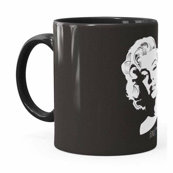 Caneca Marilyn Monroe Nascimento E Morte Preta