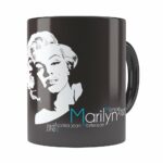 Caneca Marilyn Monroe Nascimento E Morte Preta