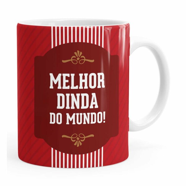 Caneca Melhor Dinda Do Mundo Branca