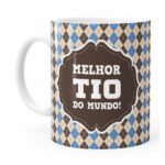 Caneca Melhor Tio Do Mundo Xadrez Branca