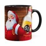 Caneca Natal Cachaça 51 Com Refrigerante Aqui Não Preta