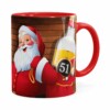 Caneca Natal Cachaça 51 Com Refrigerante Aqui Não Vermelha