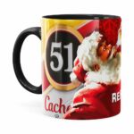 Caneca Natal Cachaça 51 Preta