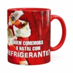 Caneca Natal Cachaça 51 Vermelha