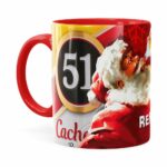 Caneca Natal Cachaça 51 Vermelha