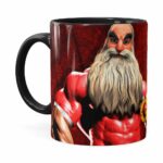 Caneca Natal Fitness Época De Ficar Grande V01 Preta