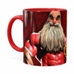 Caneca Natal Fitness Época De Ficar Grande V01 Vermelha