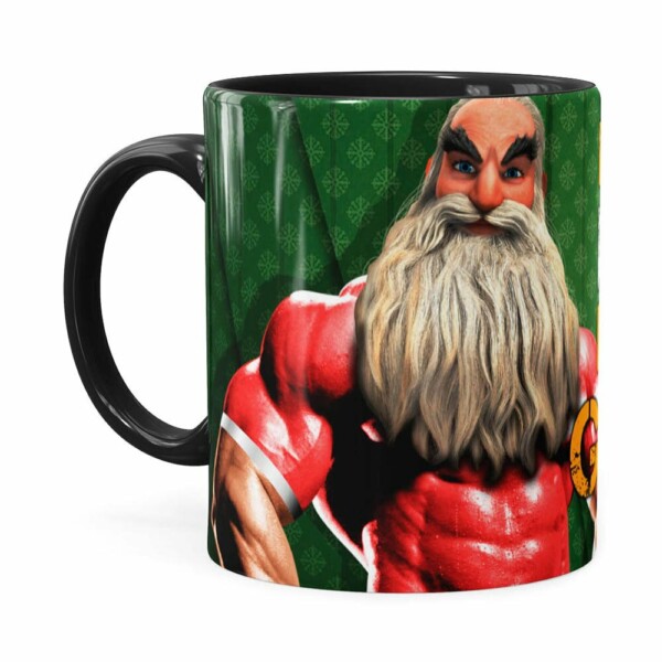 Caneca Natal Fitness Época De Ficar Grande V02 Preta