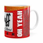 Caneca Natal Homer Simpson Duff Beer Branca