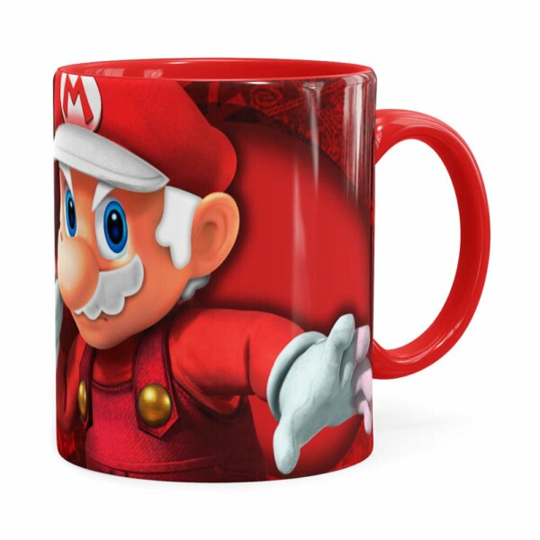 Caneca Natal Mario Bros Its Me Mario Noel V01 Vermelha