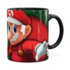 Caneca Natal Mario Bros Its Me Mario Noel V02 Preta