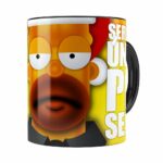 Caneca Natal Os Simpsons Homer Será Seu Único Presente Preta