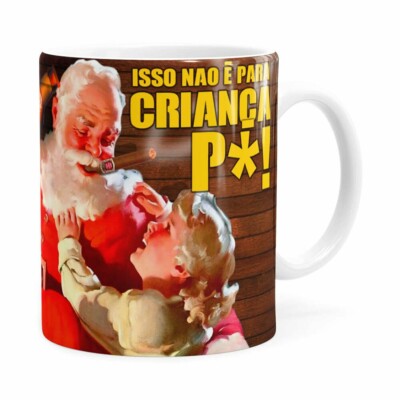 Caneca Natal Skol Com Refri Aqui Não V01 Branca