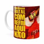 Caneca Natal Skol Com Refri Aqui Não V02 Branca