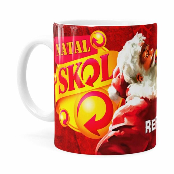 Caneca Natal Skol V01 Branca