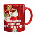Caneca Natal Skol V01 Vermelha