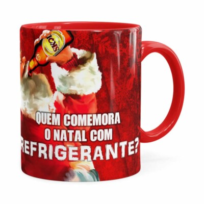 Caneca Natal Skol V01 Vermelha
