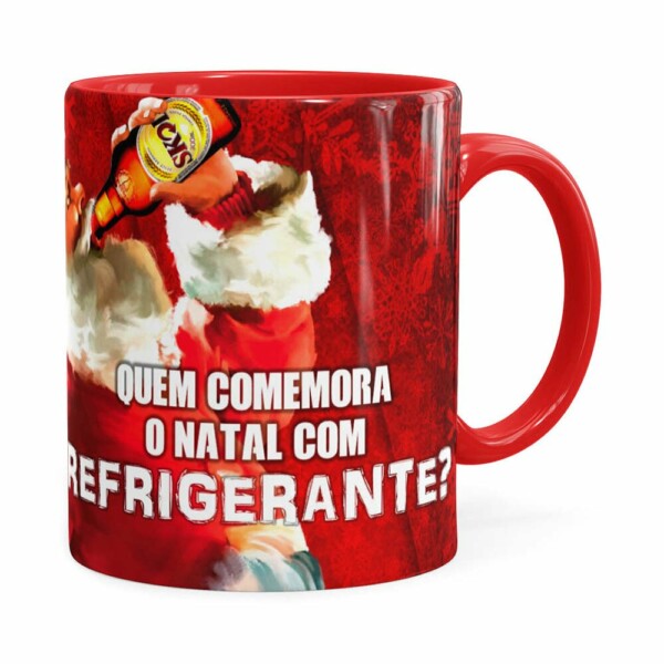 Caneca Natal Skol V01 Vermelha