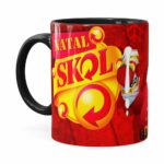 Caneca Natal Skol V02 Preta