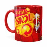 Caneca Natal Skol V02 Vermelha