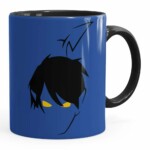 Caneca Noturno X-men Anime Minimalista Preta