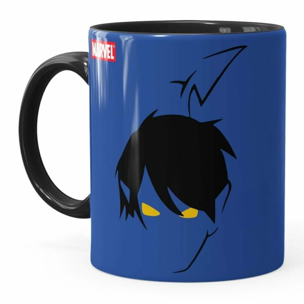 Caneca Noturno X-men Anime Minimalista Preta