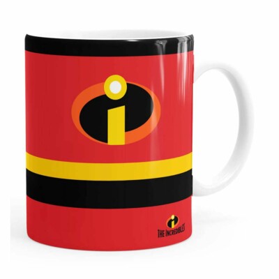 Caneca Os Incríveis Porcelana Branca