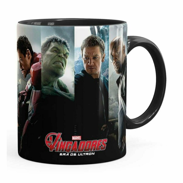 Caneca Os Vingadores A Era De Ultron Preta