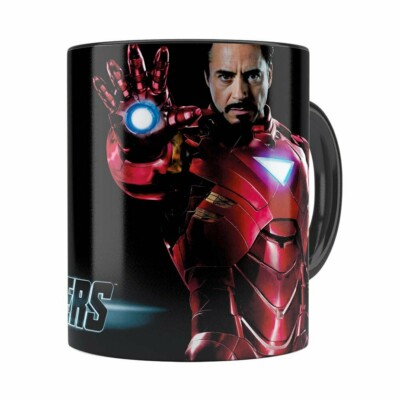 Caneca Os Vingadores Iron Man Preta