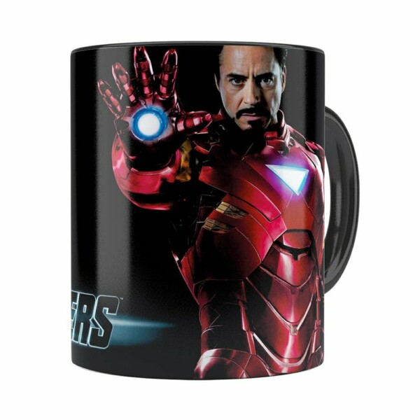 Caneca Os Vingadores Iron Man Preta