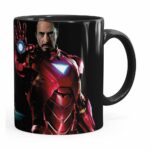 Caneca Os Vingadores Iron Man Preta
