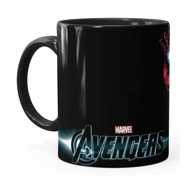Caneca Os Vingadores Iron Man Preta