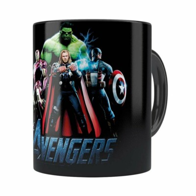 Caneca Os Vingadores V01 Preta