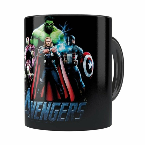 Caneca Os Vingadores V01 Preta