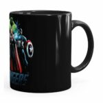 Caneca Os Vingadores V01 Preta