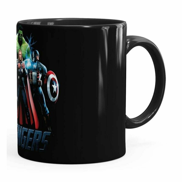 Caneca Os Vingadores V01 Preta