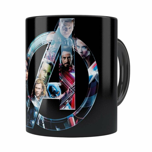 Caneca Os Vingadores V02 Preta