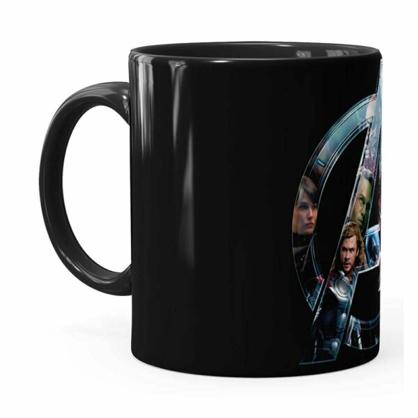 Caneca Os Vingadores V02 Preta