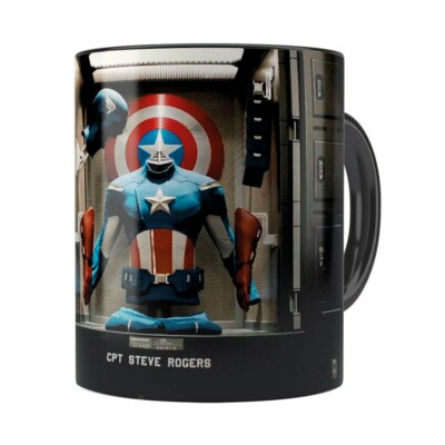 Caneca Os Vingadores V03 Preta