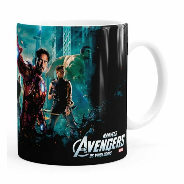 Caneca Os Vingadores V04 Branca
