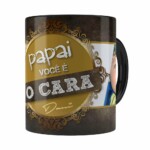 Caneca Papai Você é O Cara 4 Fotos Preta