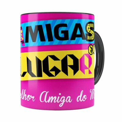 Caneca Para A Melhor Amiga Preta