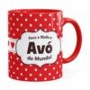 Caneca Para A Melhor Avó Do Mundo Vermelha